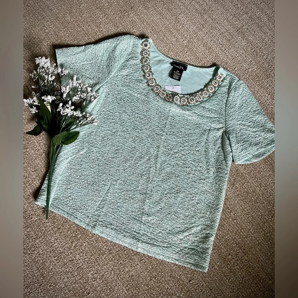 Rue 21 NWT Jeweled Sparkle Top - XS
